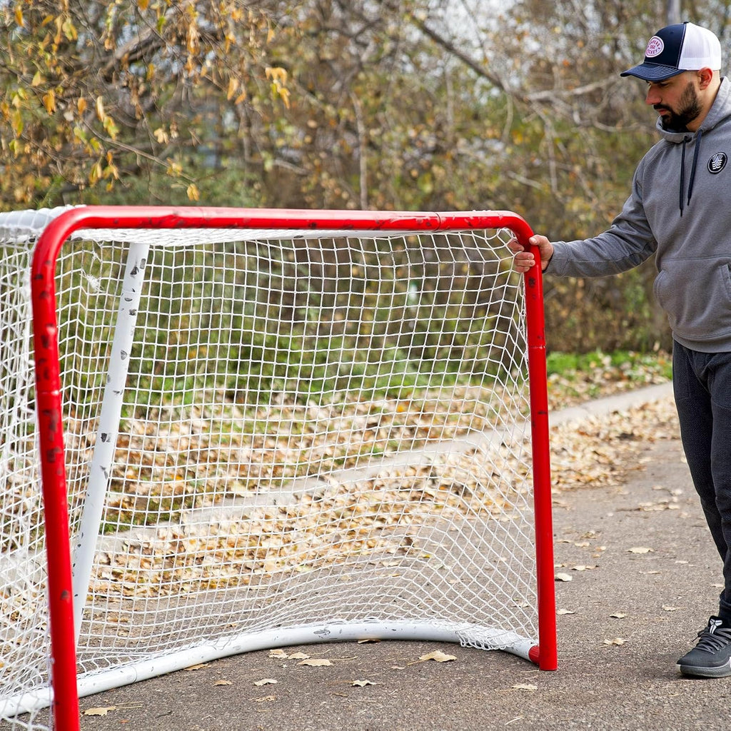 Snipers Edge Hockey - Backyard Goal - 6' x 4' Hockey Net with Heavy-Duty Steel Frame