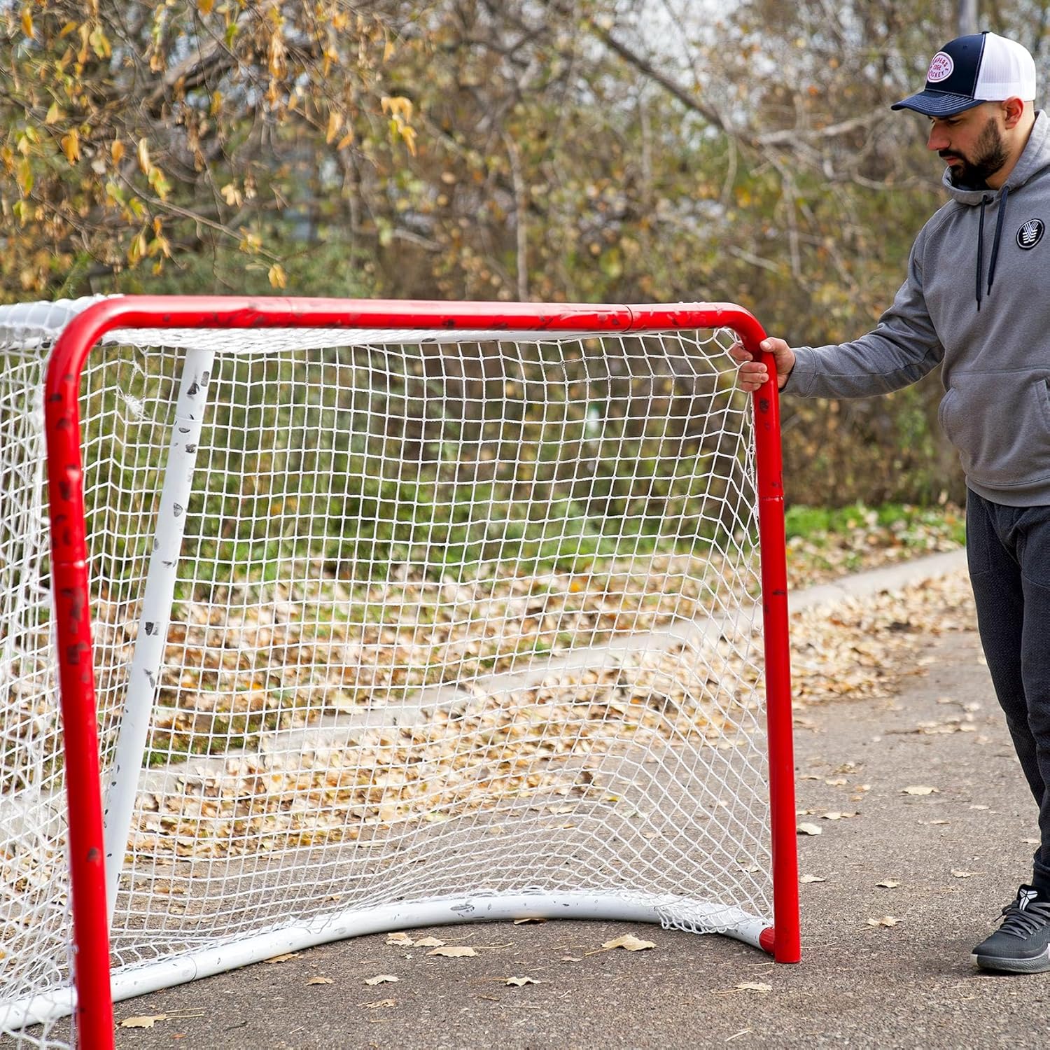 Snipers Edge Hockey - Backyard Goal - 6' x 4' Hockey Net with Heavy-Duty Steel Frame