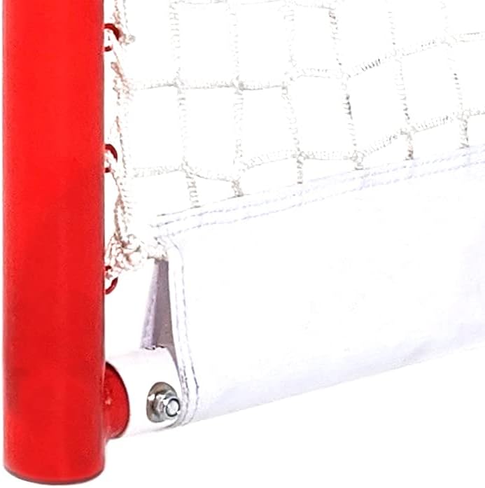 Competitive Series 6’ x 4’ Hockey Goal, White/Red (SSHG6400)
